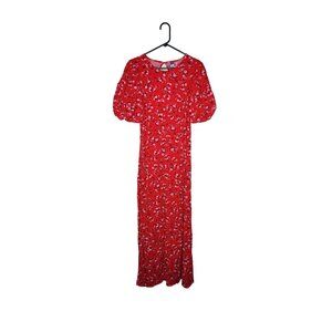 Old Navy Red Floral Dress